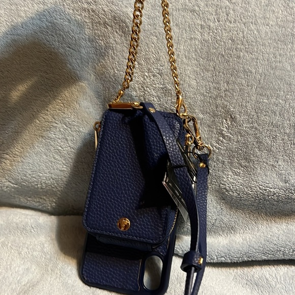 Trek Tech Accessories Crossbody Phone Case Wallet iPhone X/XS Blue NWT - Picture 4 of 7